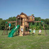 Skyfort II Playset with Crow's Nest and Wave Slide