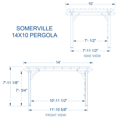 10' x 14' Somerville Pergola