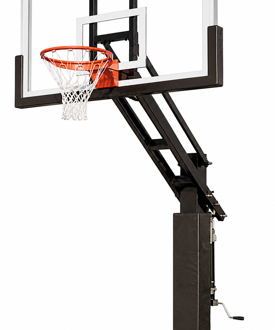 Triple Threat 664-XL Adjustable Regulation Basketball Hoop with Post