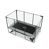 ACON X 17ft Rectangular Trampoline with Net & Ladder - bearplaygrounds