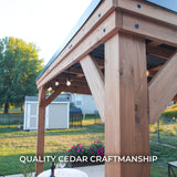 9.5' x 20' Arcadia Wooden Canopy Gazebo Kit for Sale