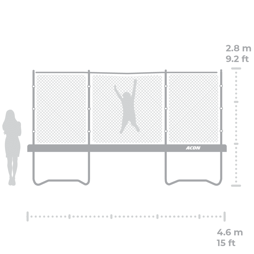 ACON Air 15ft Round Trampoline - bearplaygrounds
