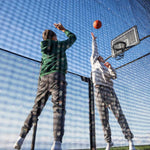 ACON X 17ft Rectangular Trampoline with Net & Ladder - bearplaygrounds