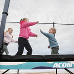 ACON X 17ft Rectangular Trampoline with Net & Ladder - bearplaygrounds
