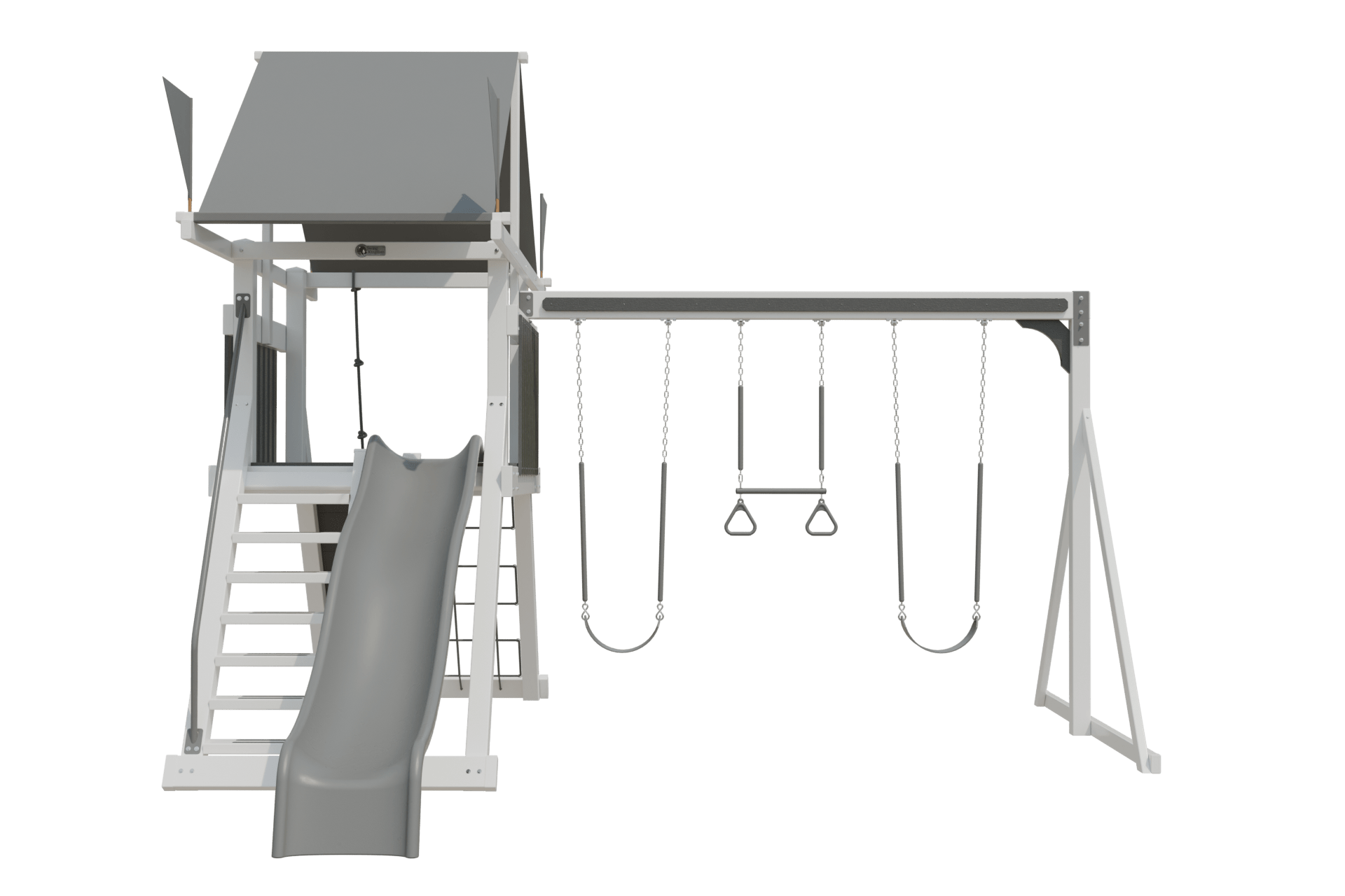 Swing Kingdom Climber 55 Vinyl Maintenance Free Playset - Fit N Fun Backyards