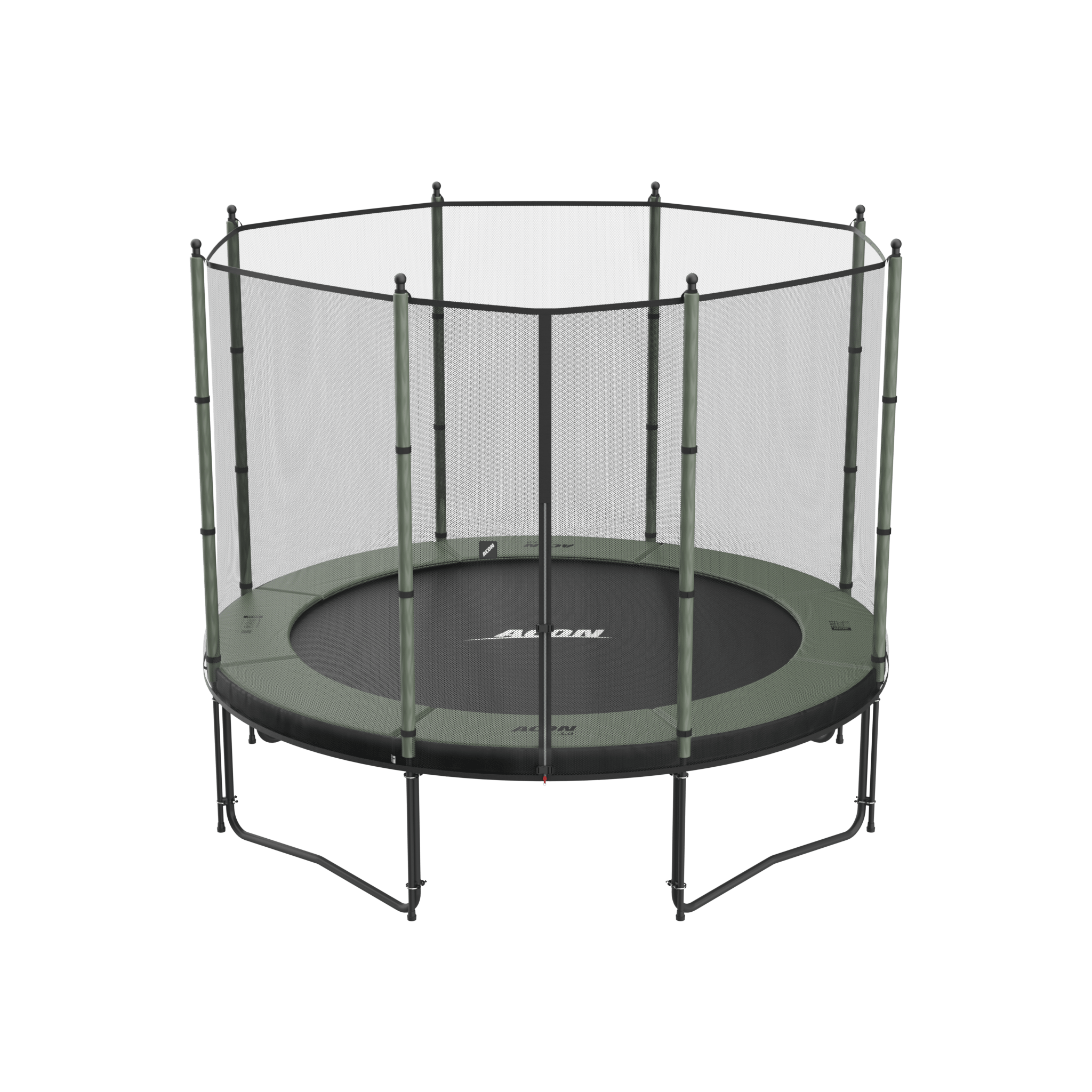 ACON Air 10ft Round Trampoline with Net & Ladder - bearplaygrounds
