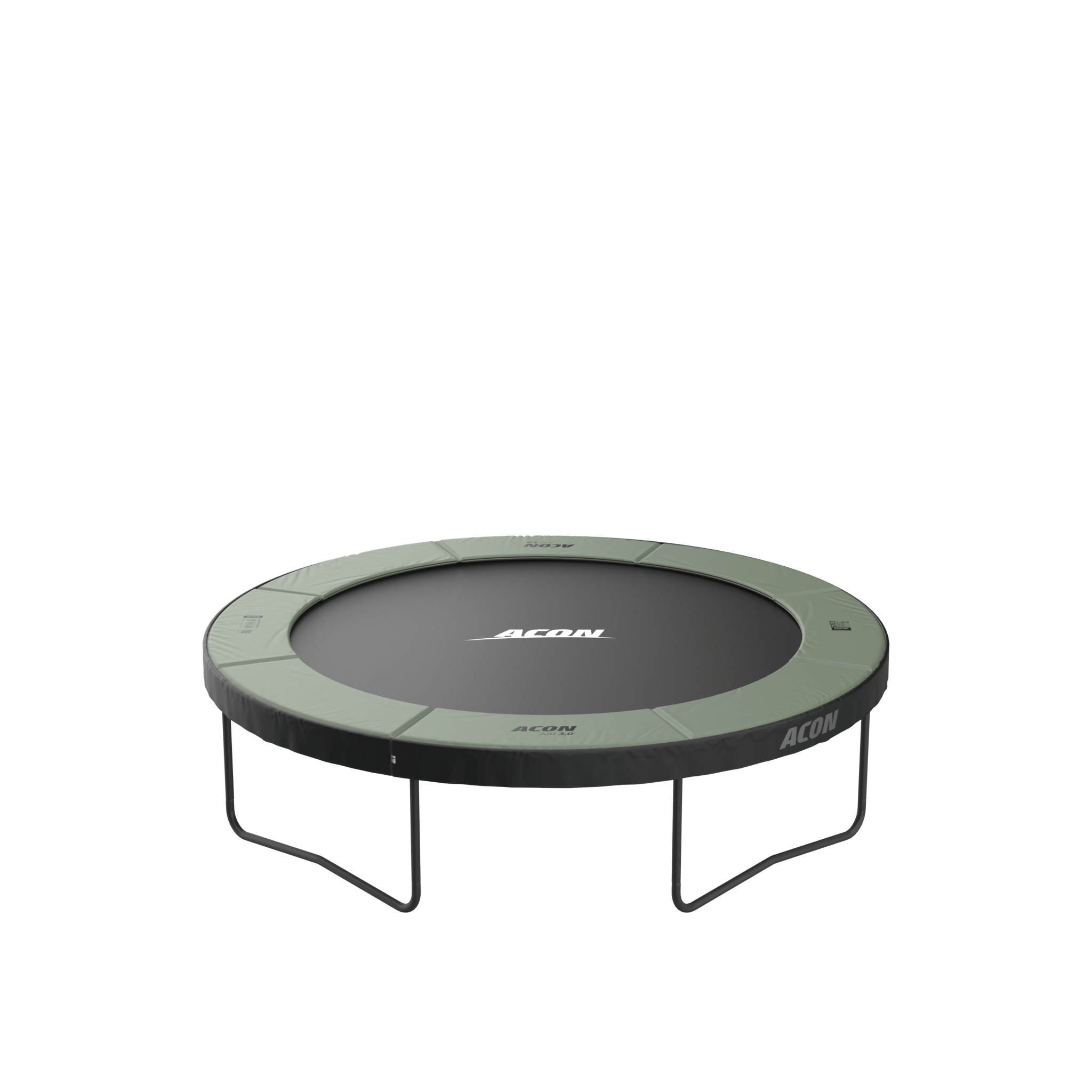 ACON Air 10ft Round Trampoline with Net & Ladder - bearplaygrounds