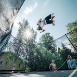 ACON 16 HD PRO Rectangular Trampoline with Net & Ladder - bearplaygrounds